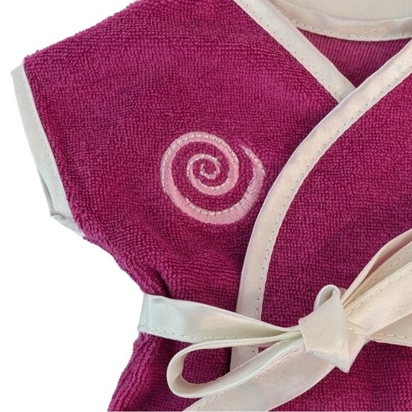 American Girl Magenta Spa Salon Robe & Headband Doll Clothes - Picture 4 of 6